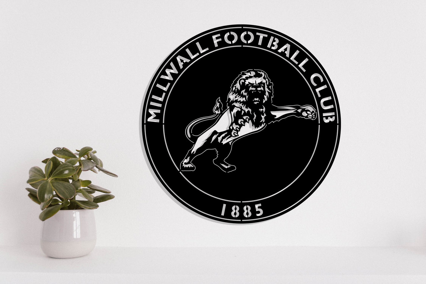 Millwall FC Badge Shield Metal Laser Cut files svg dxg jpg png pdf ai eps