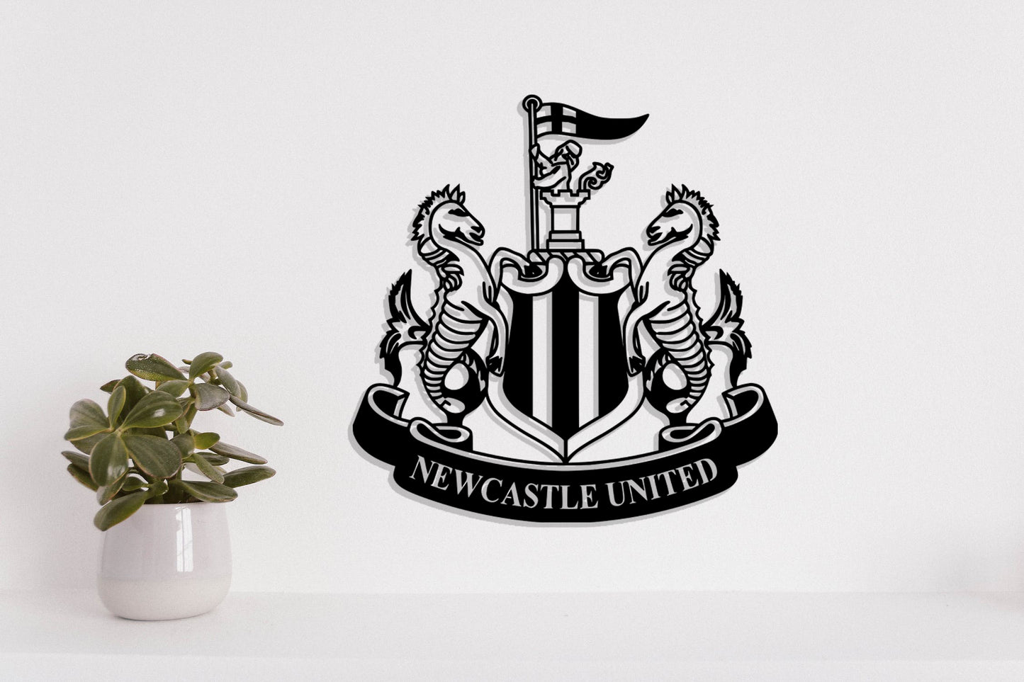 Newcastle United FC Badge Shield Metal Laser Cut files ai png svg dxf, jpg eps pdf