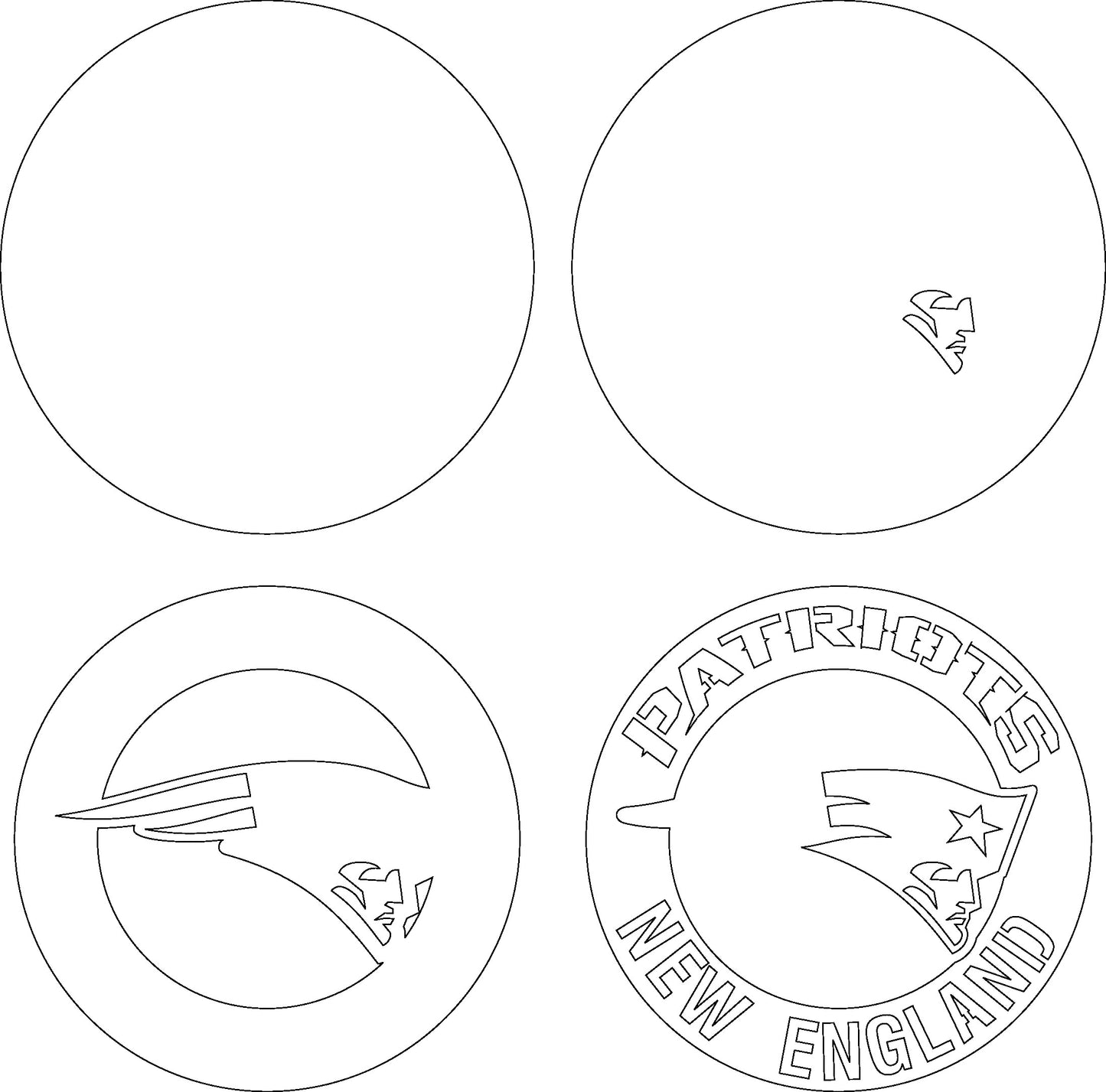 New England Patriots Multi Layered Laser Cut files svg dxf ai png