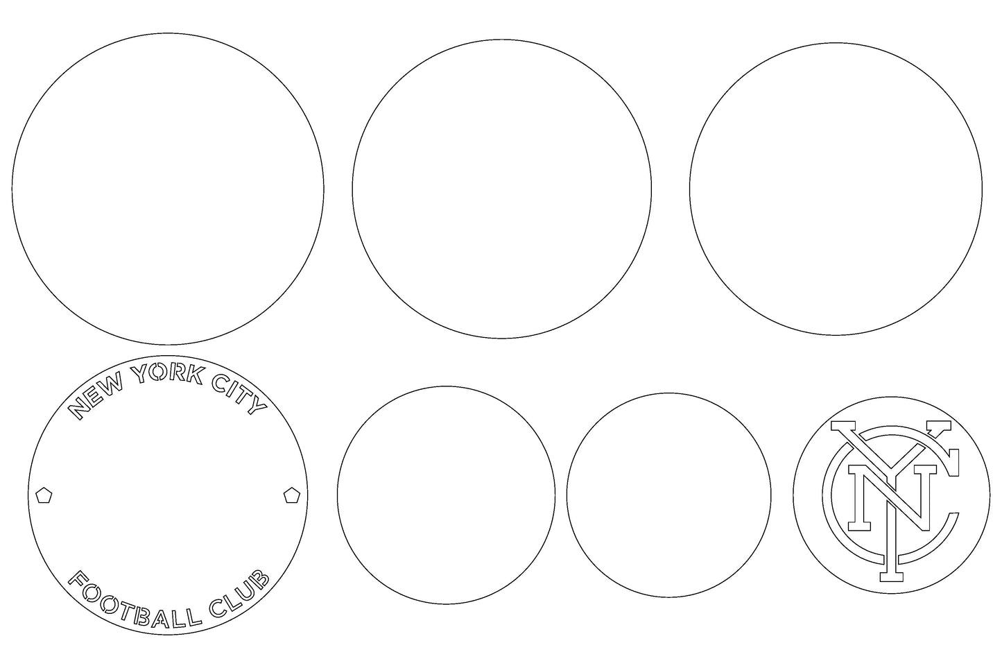 New York City FC Layered Laser Cut files