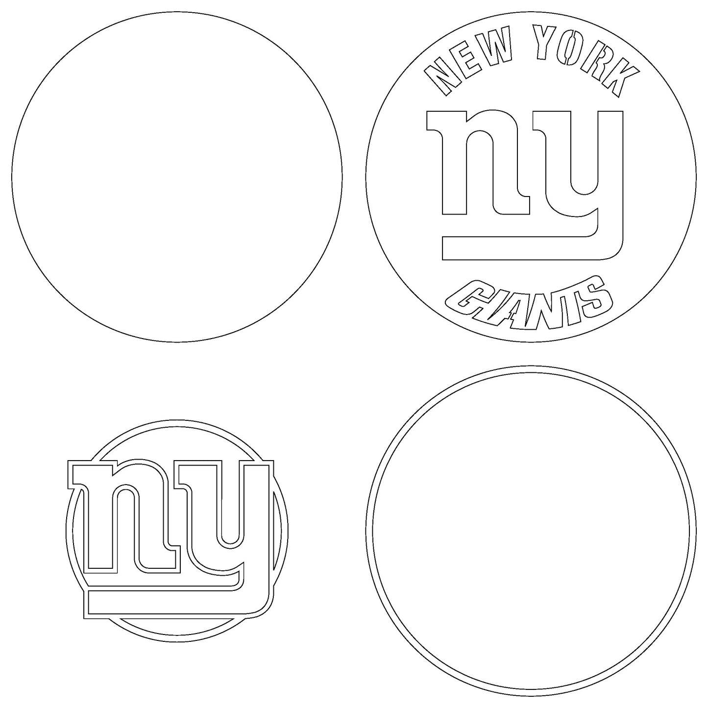 New York Giants Multi Layered Laser Cut files svg dxf ai png