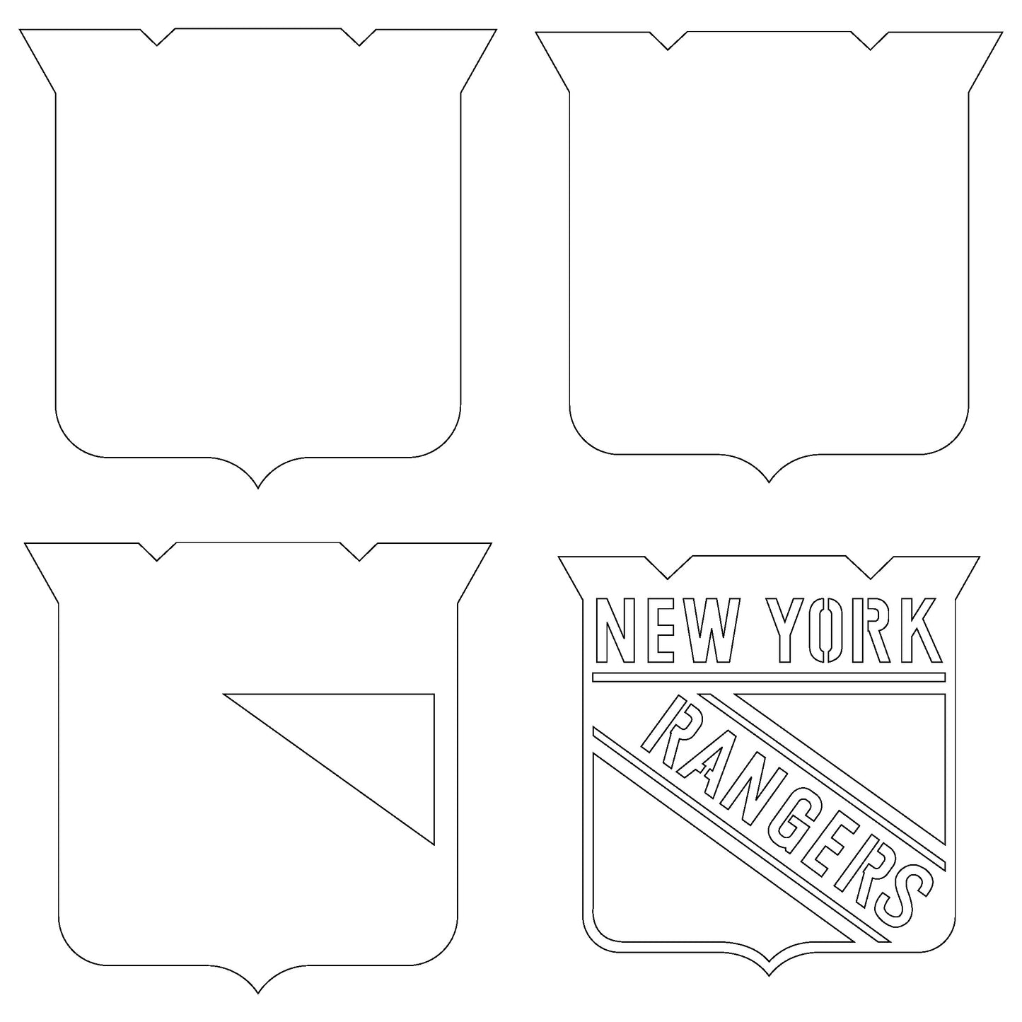 New York Rangers Layered Laser Cut files