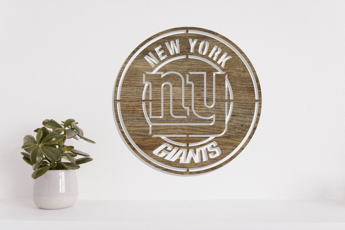 New York Giants Badge Shield Laser Cut files svg dxf ai eps png jpg pdf