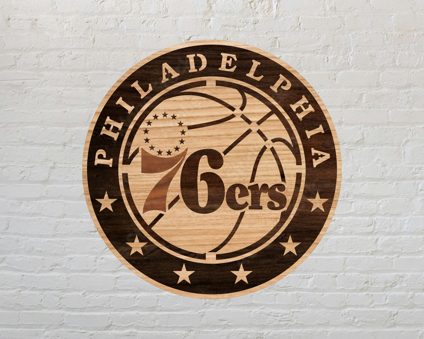 Philadelphia 76ers Multi Layer Laser Cut files svg dxf ai png