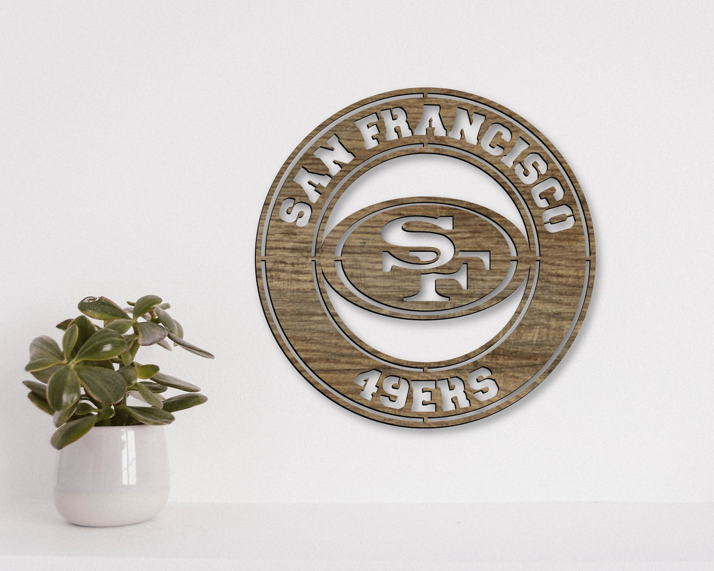 San Francisco 49ers Badge Shield Laser Cut file svg dxf ai eps png jpg pdf