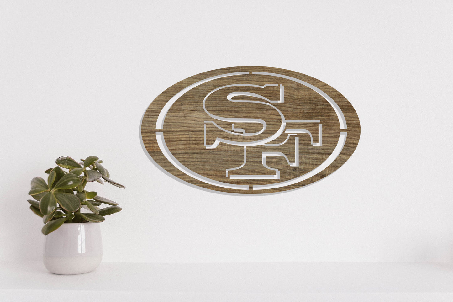 San Francisco 49ers Badge Shield Laser Cut files svg dxf ai eps png jpg pdf