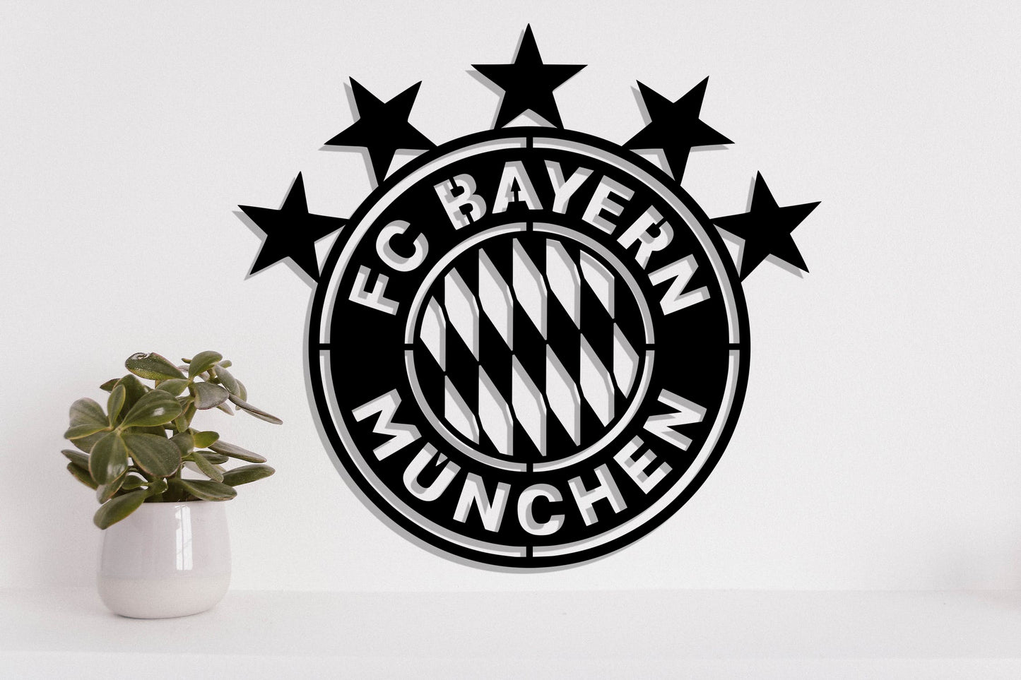 Bayern Munich FC Batch Shield Metal Laser Cut files svg dxg jpg png pdf ai eps