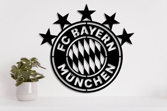 Bayern Munich FC Batch Shield Metal Laser Cut files svg dxg jpg png pdf ai eps
