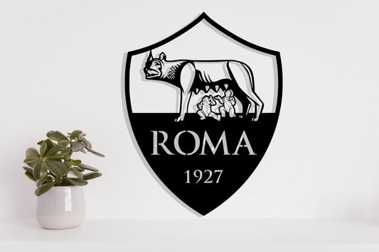 AS Roma FC Batch Shield Metal Laser Cut files