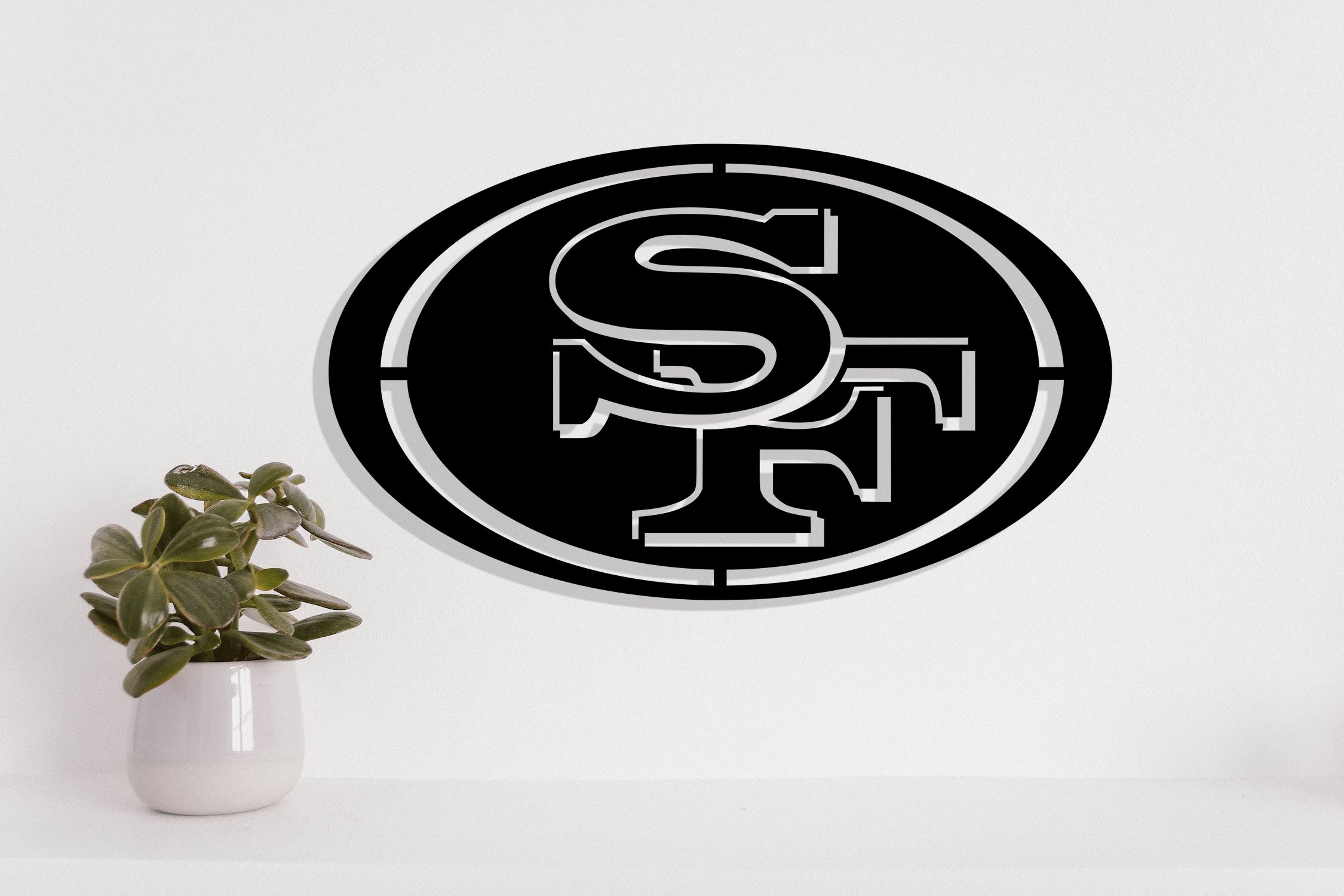 San Francisco 49ers Badge Shield Laser Cut files svg dxf ai eps png jp ...