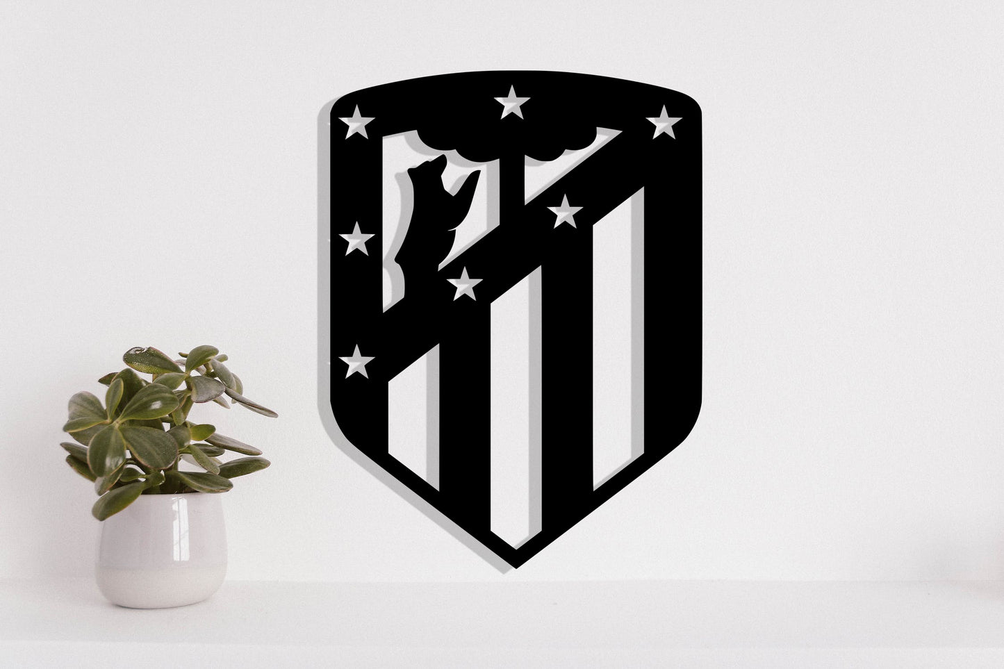 Atletico Madrid FC Batch Shield Metal Laser Cut files svg dxf ai png jpg pdf eps