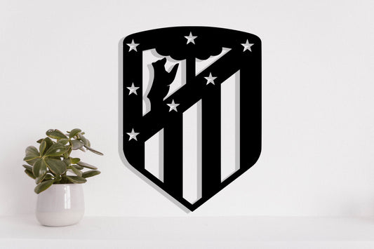 Atletico Madrid FC Batch Shield Metal Laser Cut files svg dxf ai png jpg pdf eps
