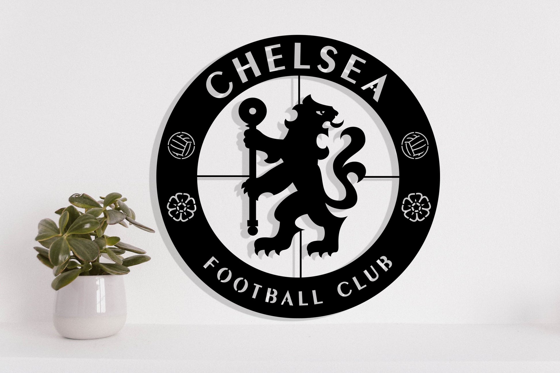 OFFICIAL CHELSEA F.C. CREST Shape Nae Plate : Aazon.co.uk