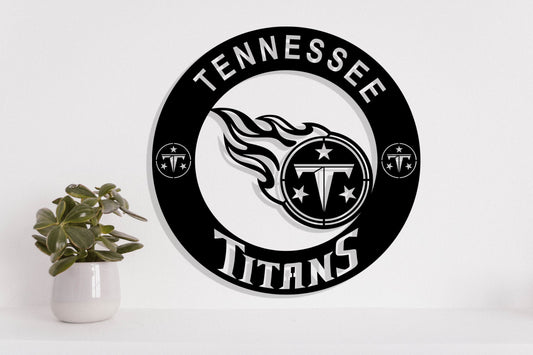 Tennessee Titans Badge Shield Laser Cut files svg dxf ai eps png jpg pdf