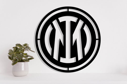 Inter Milan FC Batch Shield Metal Laser Cut files svg dxf jpg png pdf ai eps