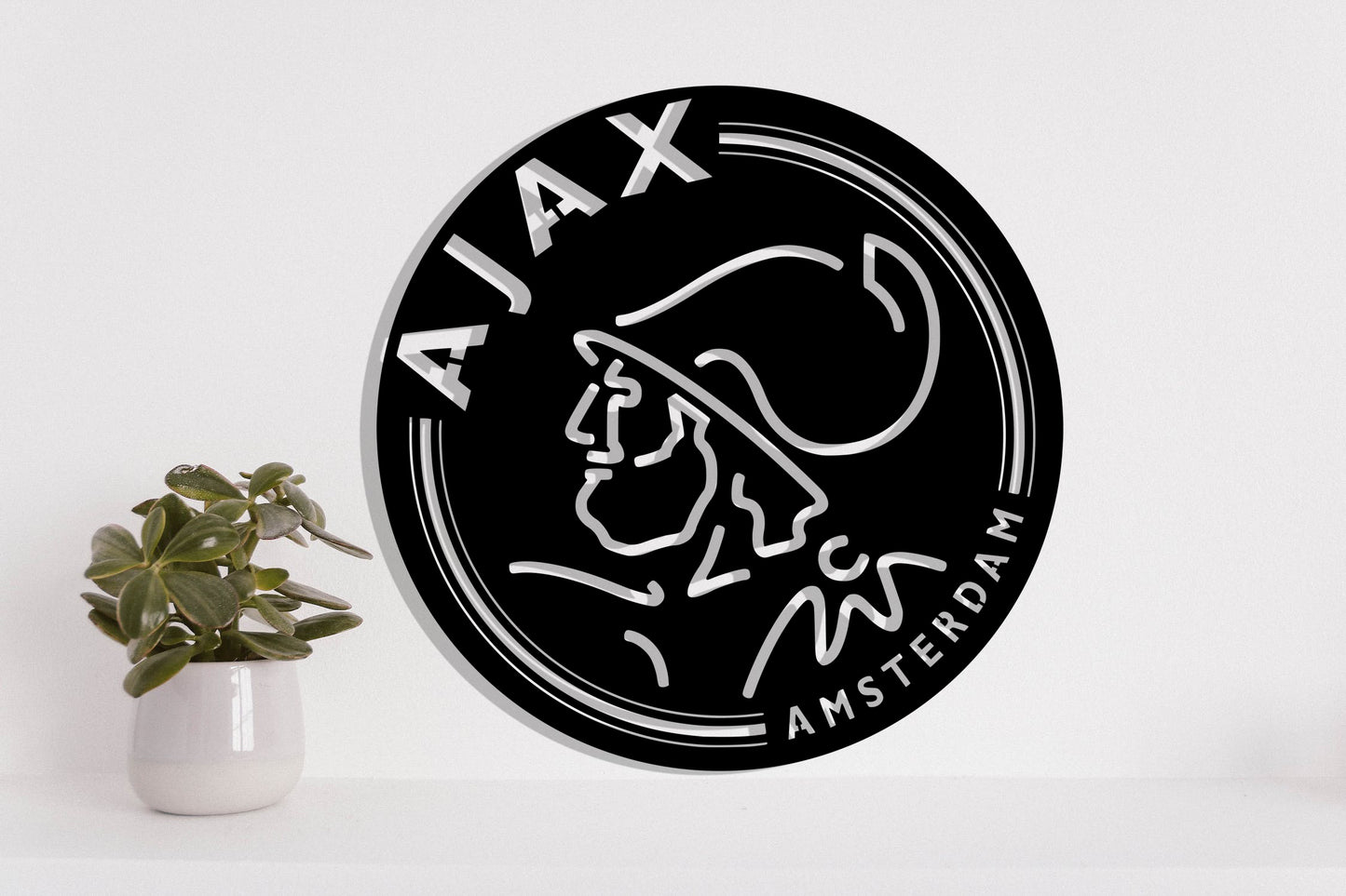 Ajax Amsterdam FC Batch Shield Metal Laser Cut files