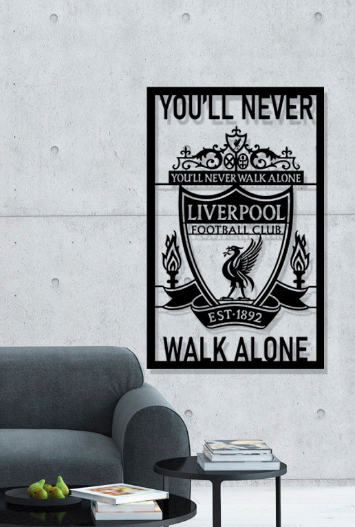 Liverpool You Will Never Walk Alone YNWA Batch Shield Metal Laser Cut files