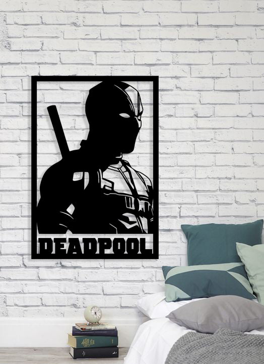 Deadpool Linocut Deadpool Metal Laser Cut file – DreamDarwins Laser Cut Files