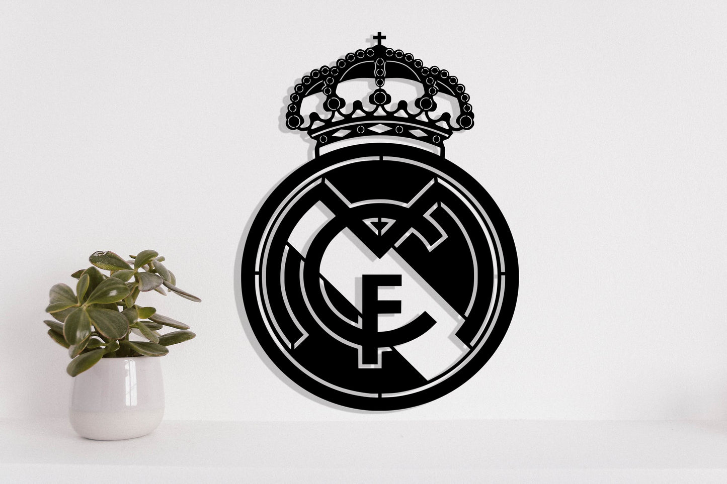 Real Madrid FC Batch Shield Metal Laser Cut files