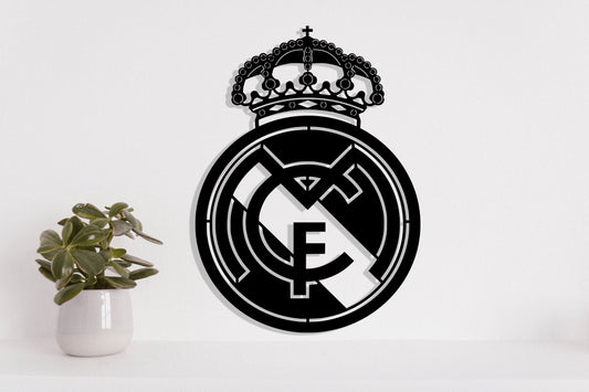 Real Madrid FC Batch Shield Metal Laser Cut files