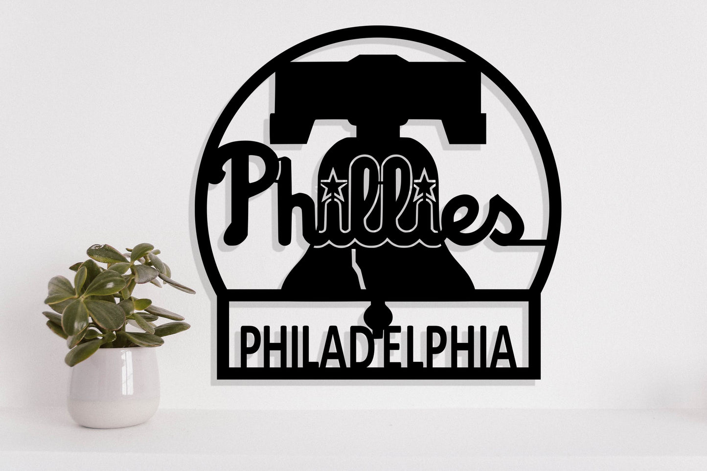 Philadelphia Phillies Badge Shield Metal Laser Cut file svg dxf ai png jpg pdf eps