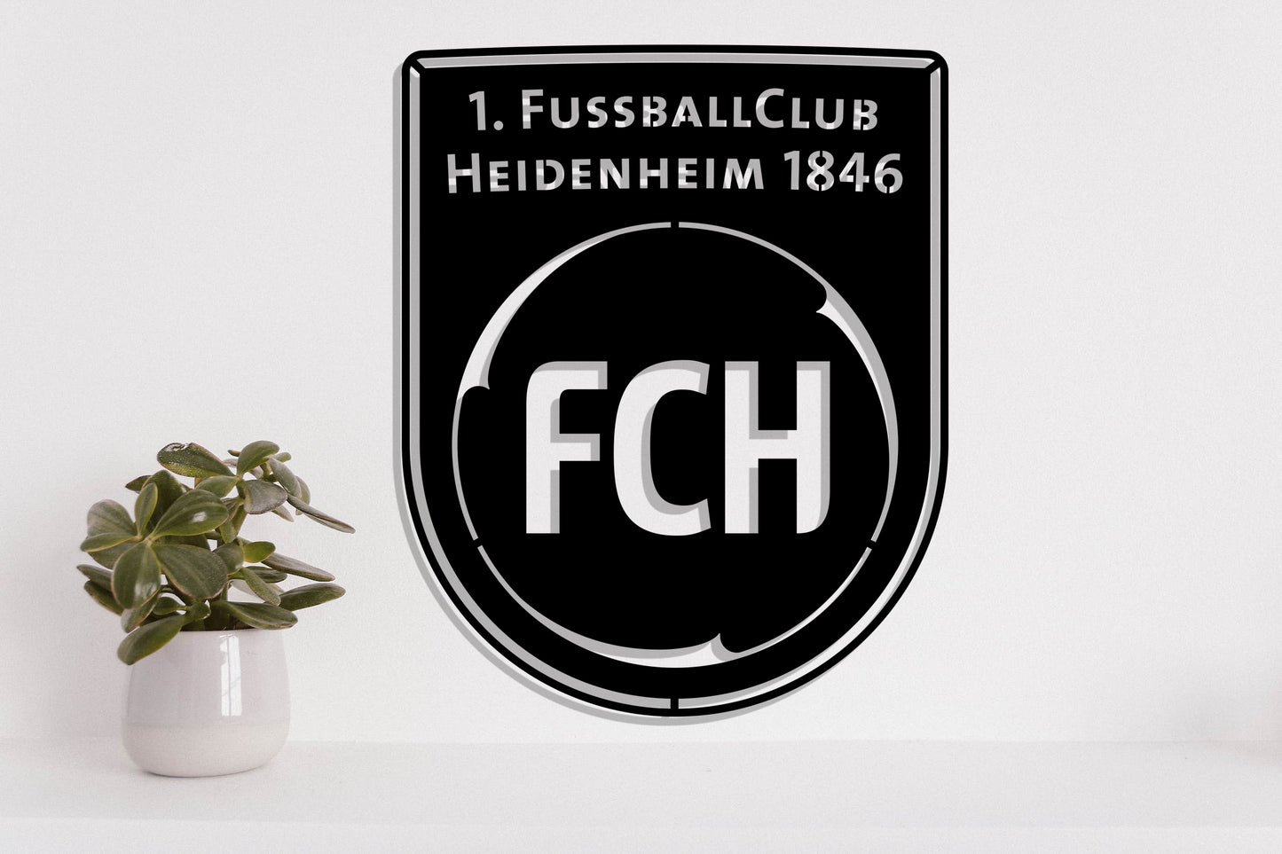 Heidenheim FC Batch Shield Metal Laser Cut files svg dxg jpg png pdf ai eps