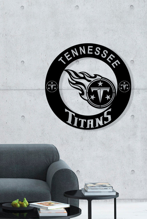 Tennessee Titans Badge Shield Laser Cut files svg dxf ai eps png jpg pdf