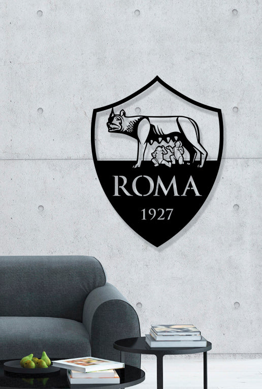 AS Roma FC Batch Shield Metal Laser Cut files