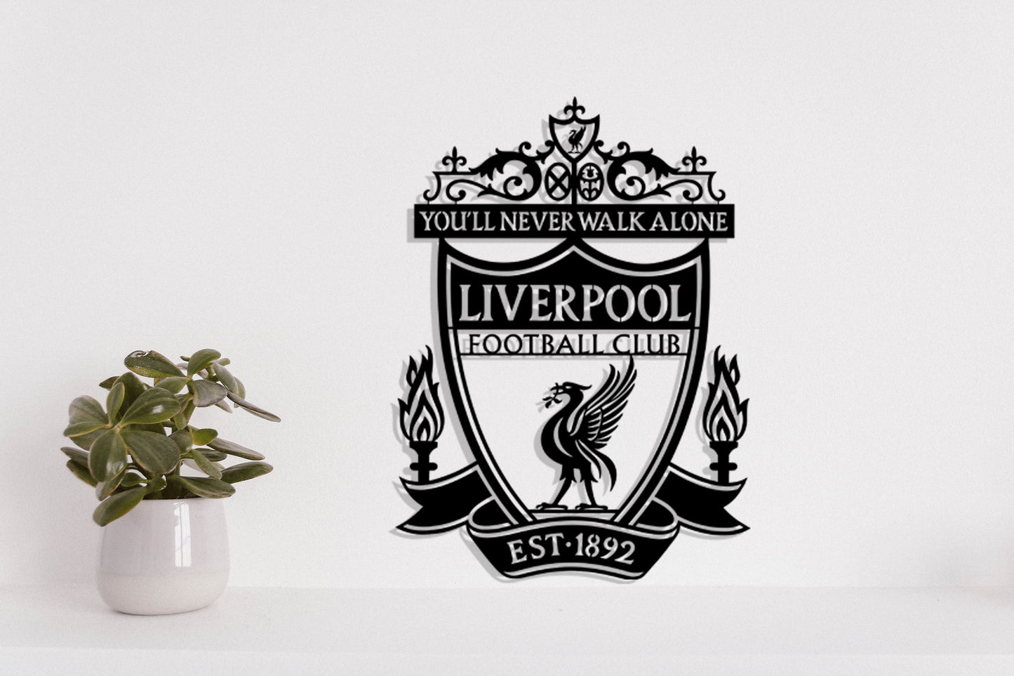 Liverpool FC Batch Shield Metal Laser Cut files