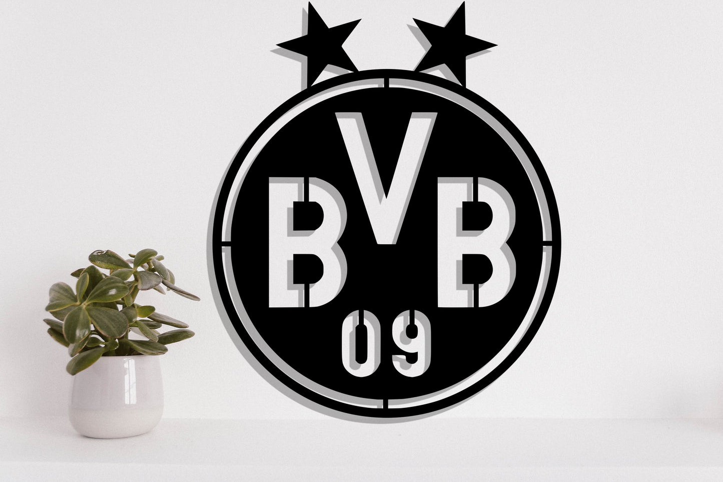 Borussia Dortmund FC Batch Shield Metal Laser Cut files svg dxg jpg png pdf ai eps