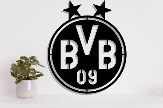 Borussia Dortmund FC Batch Shield Metal Laser Cut files svg dxg jpg png pdf ai eps