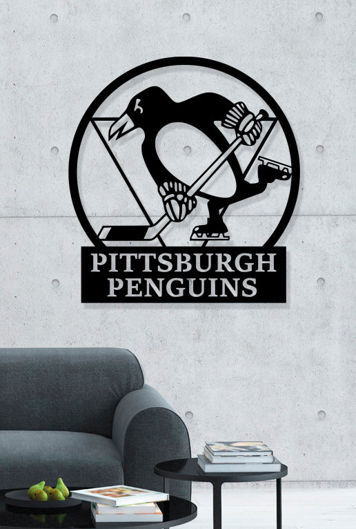 Pittsburgh Penguins Badge Shield Metal Laser Cut files