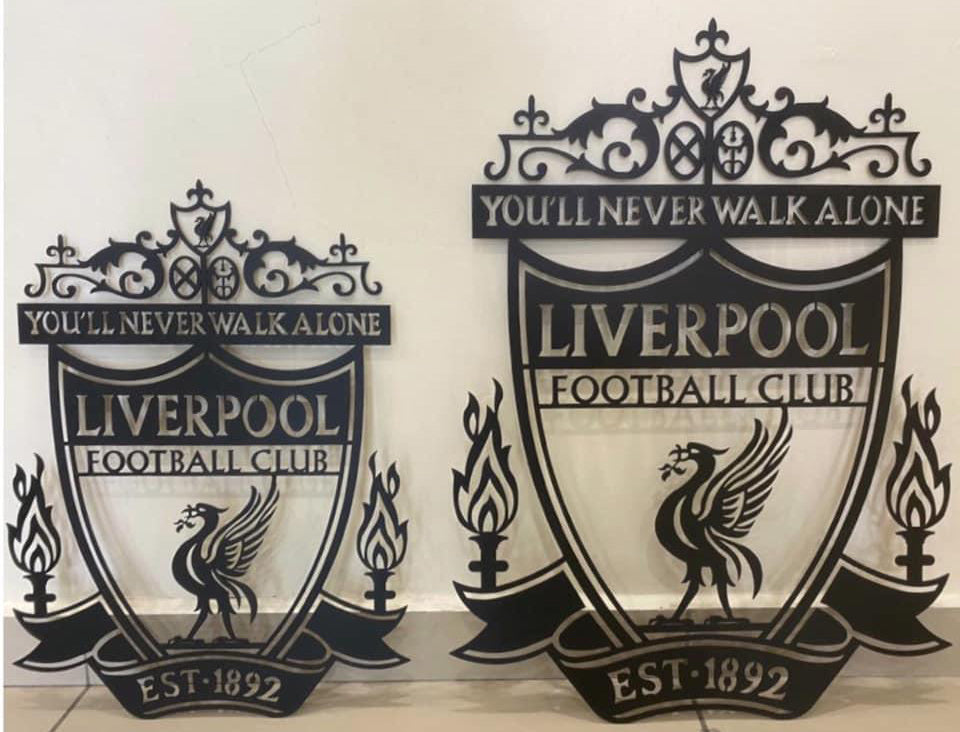 Liverpool Fc Amf File Liverpool FC Batch Shield Metal Laser Cut files – DreamDarwins Laser ...