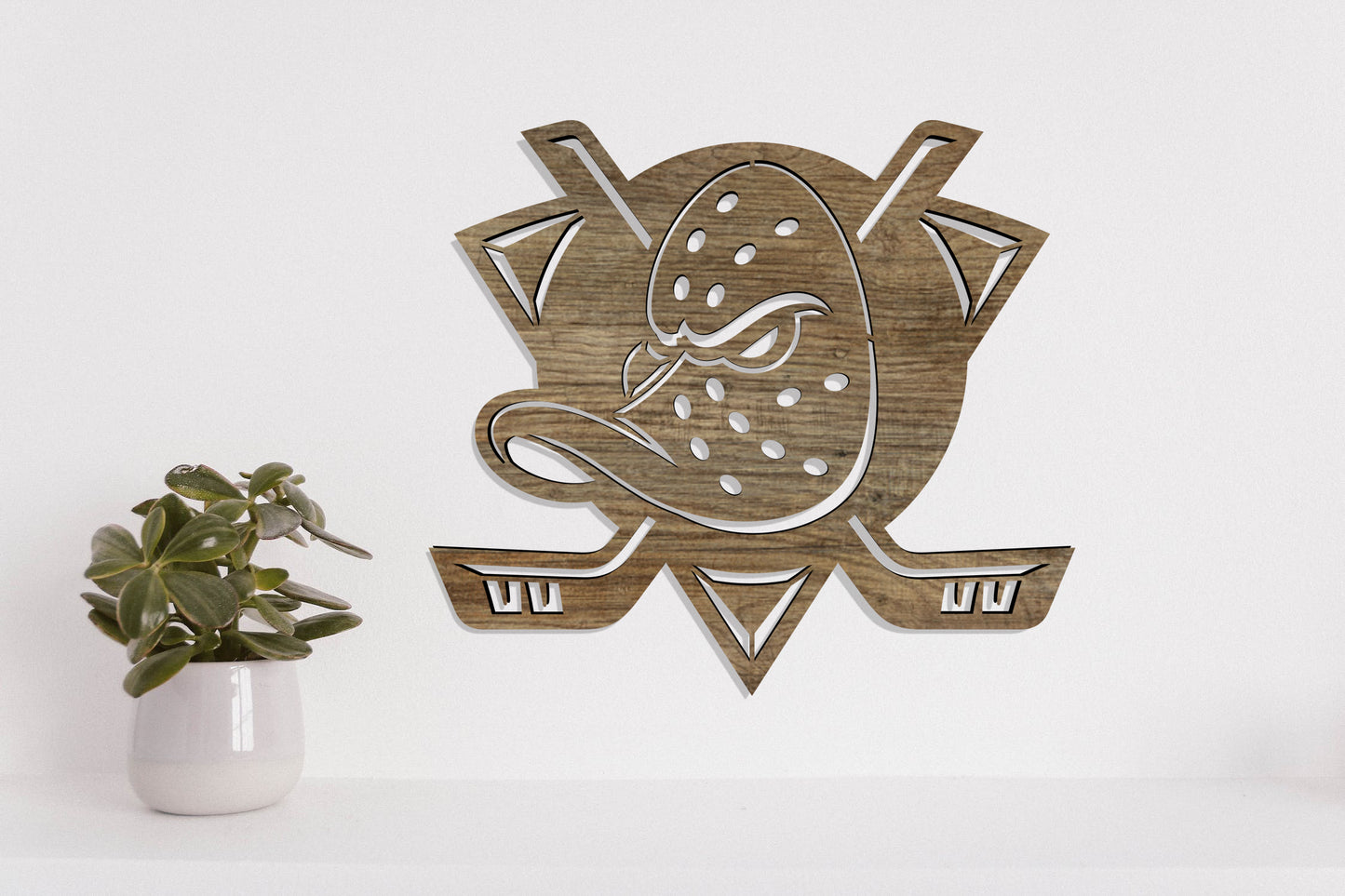 Anaheim Ducks Badge Shield Metal Laser Cut files svg dxf ai png jpg pdf eps