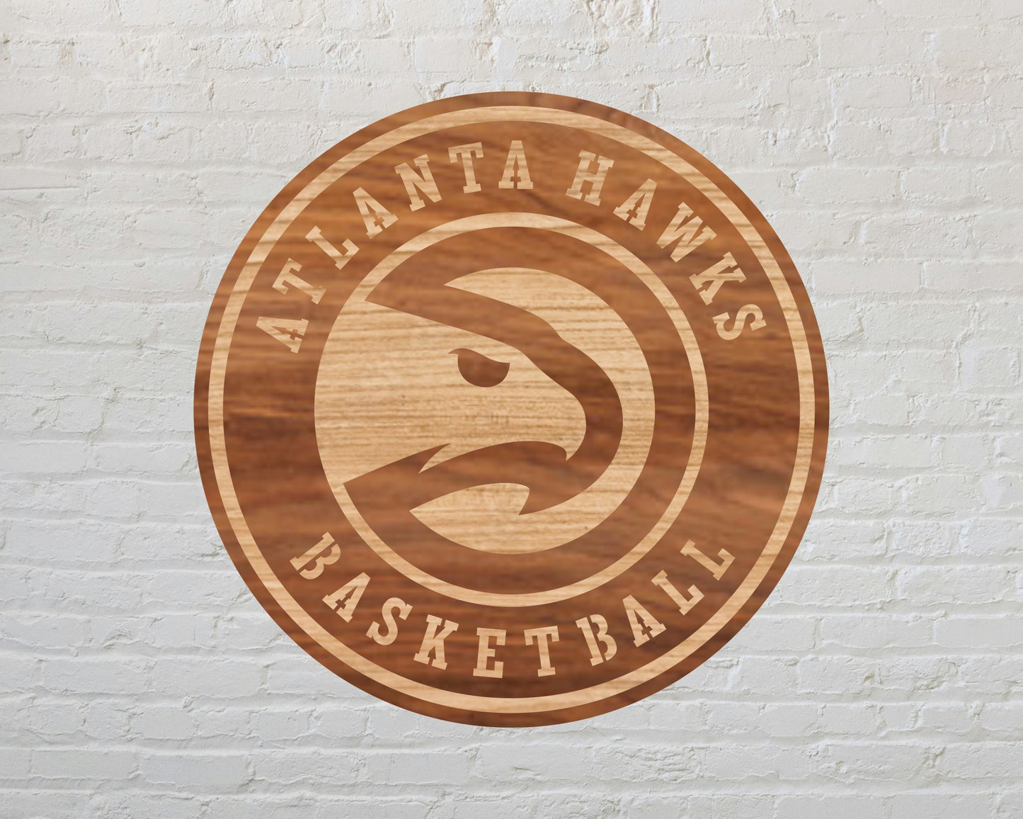 Atlanta Hawks NBA Teams Design Logo Multi Layer Laser Cut files svg dxf ai png