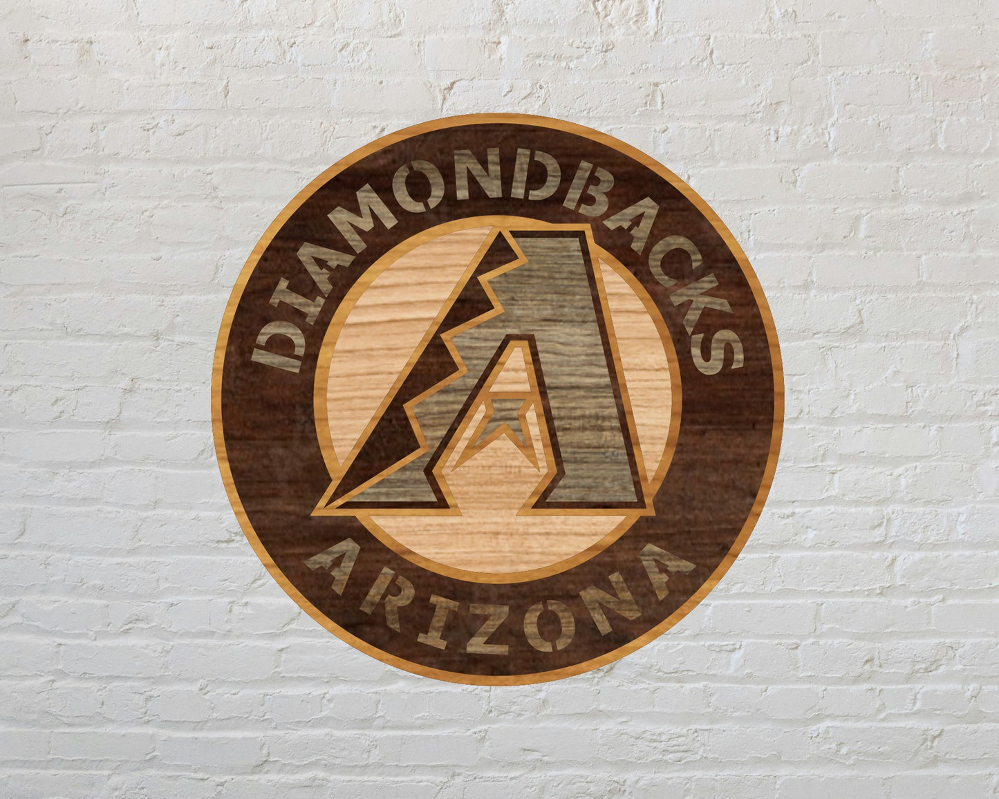 Arizona Diamondbacks MLB Teams Designed Logo Multi Layer Laser Cut files svg dxf ai png