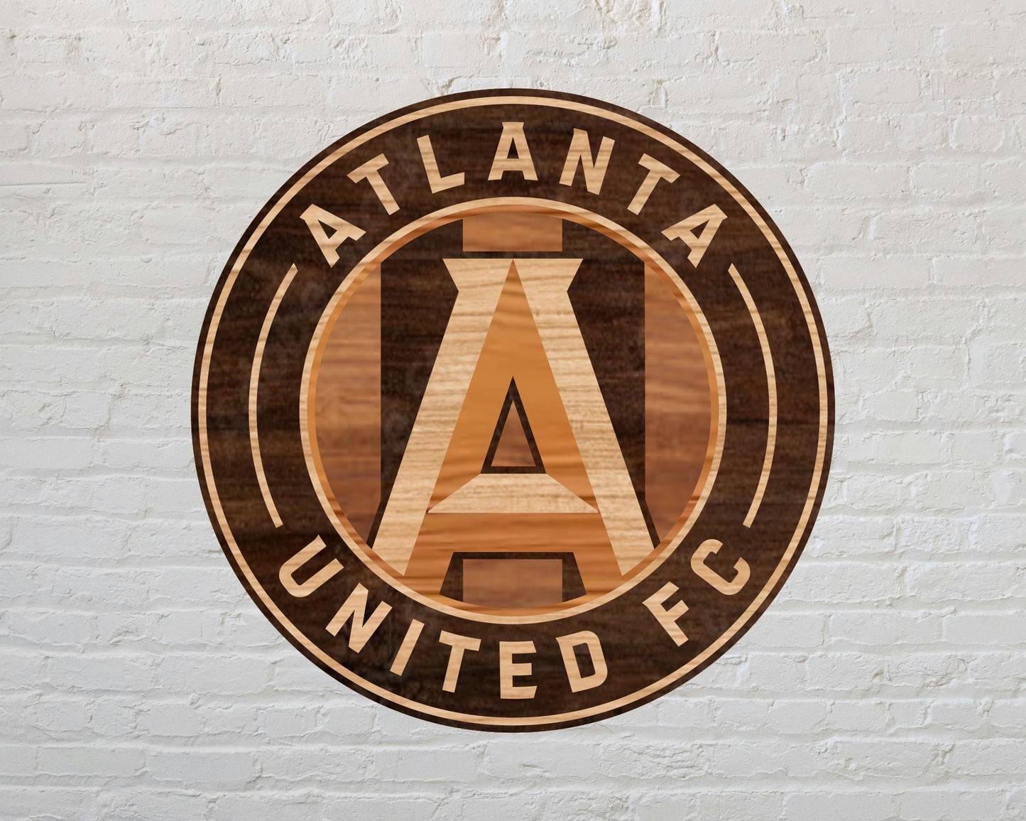 Atlanta United FC Multilayer Laser Cut files svg dxf ai png