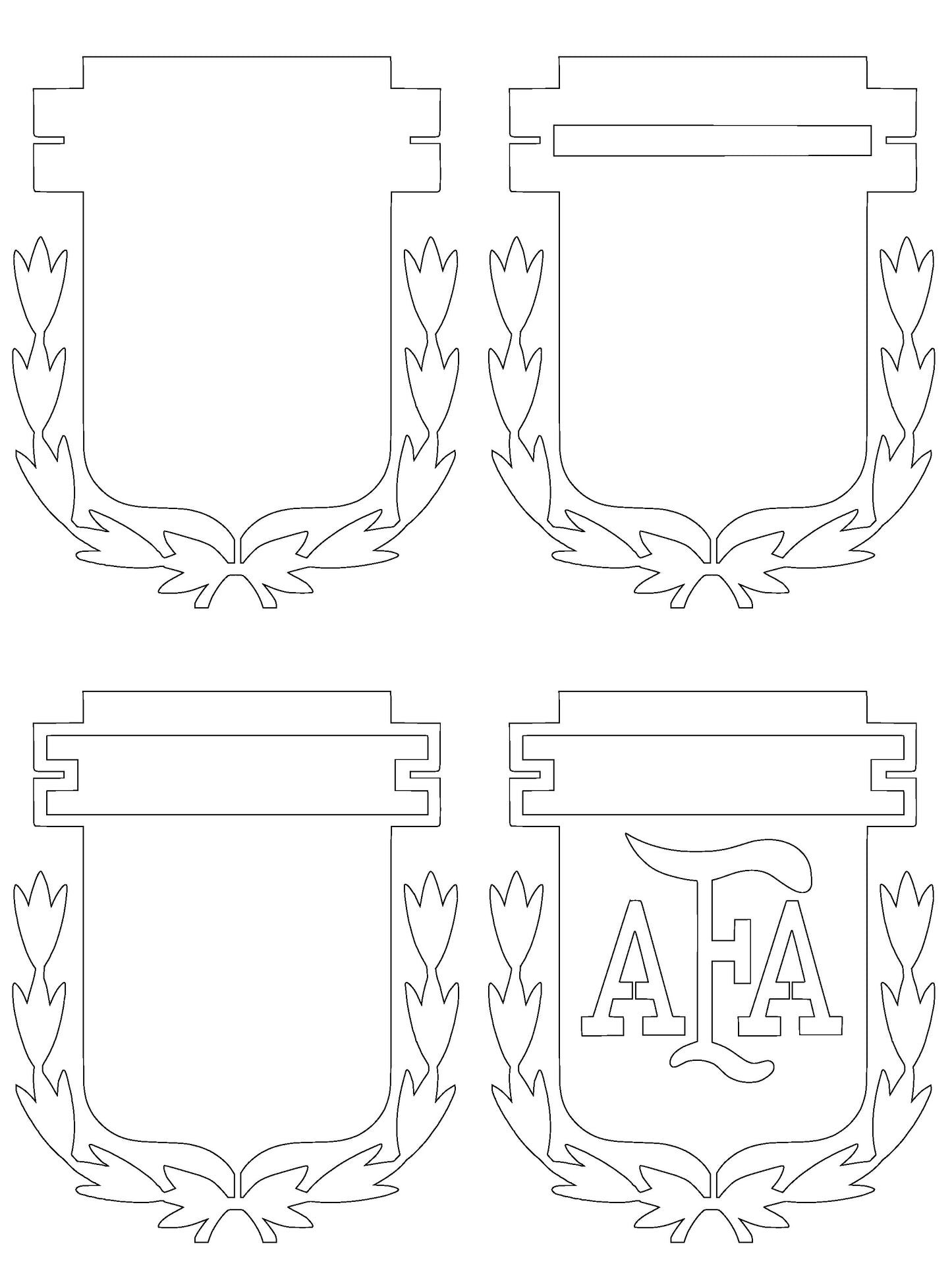 Argentina National Football Team Multi Layer Laser Cut files ai png svg dxf