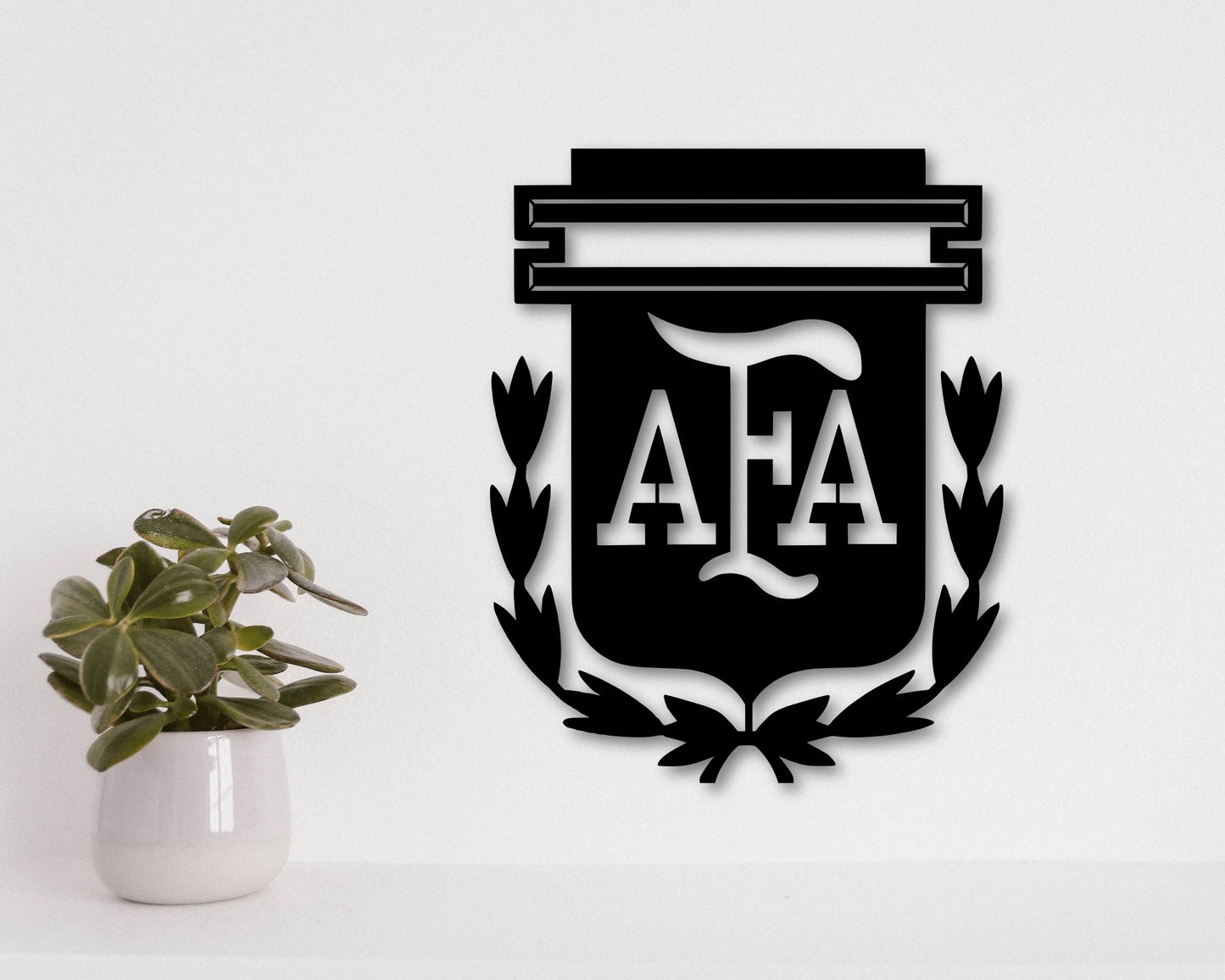 Argentina National Football Team Badge Shield Metal Laser Cut files svg dxf ai png jpg pdf eps