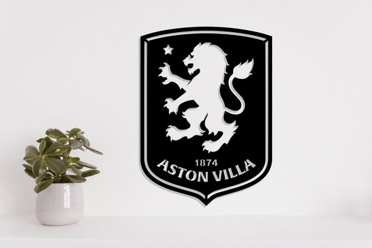 Aston Villa FC Badge Shield Metal Laser Cut files ai png svg dxf, jpg eps pdf