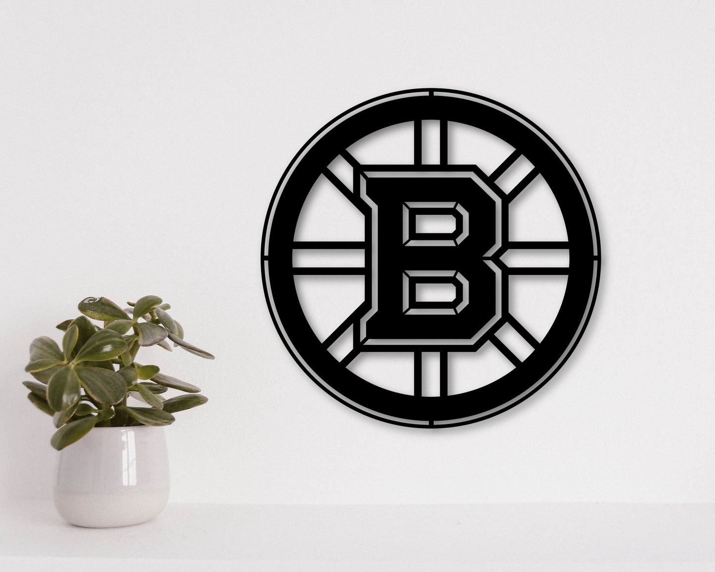 Boston Bruins NHL Teams Designed Logo Badge Shield Metal Laser Cut files svg dxf ai png jpg pdf eps