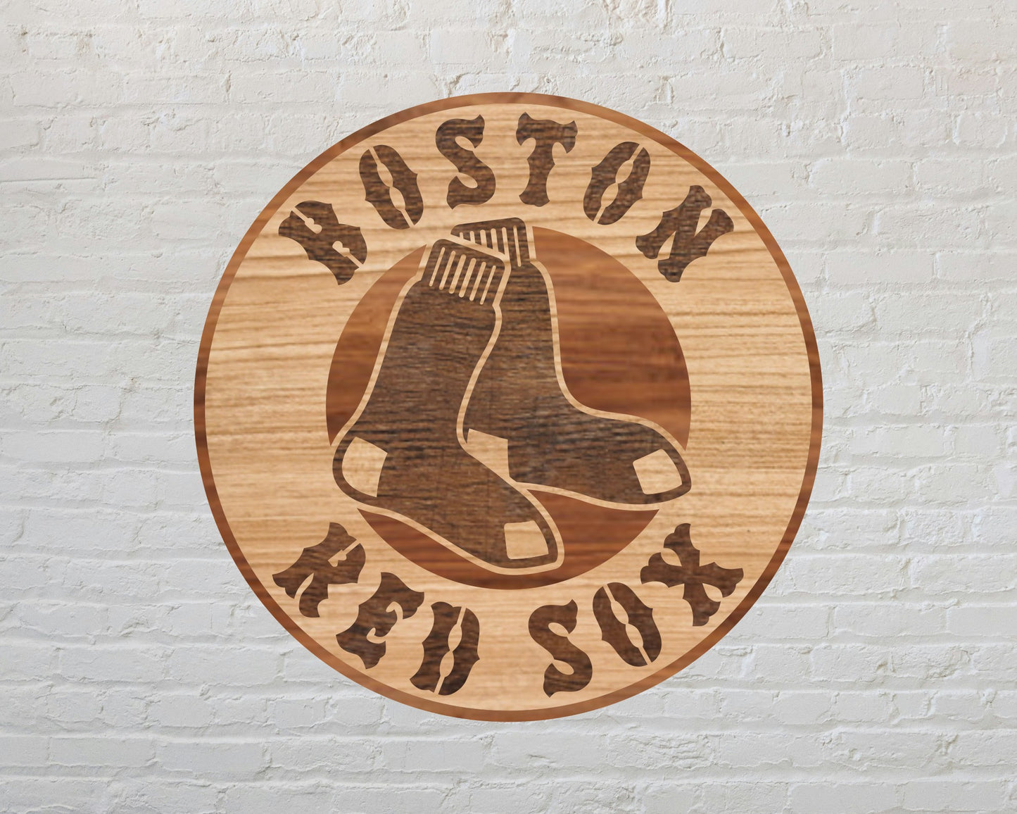 Boston Red Sox Multi Layer Laser Cut files svg dxf ai png