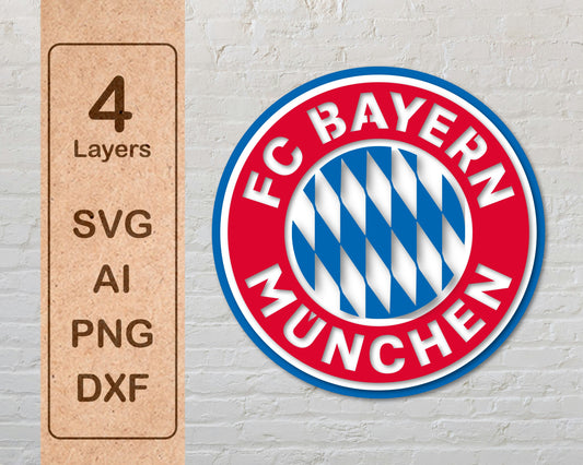 Bayern Munich FC Layered Laser Cut files