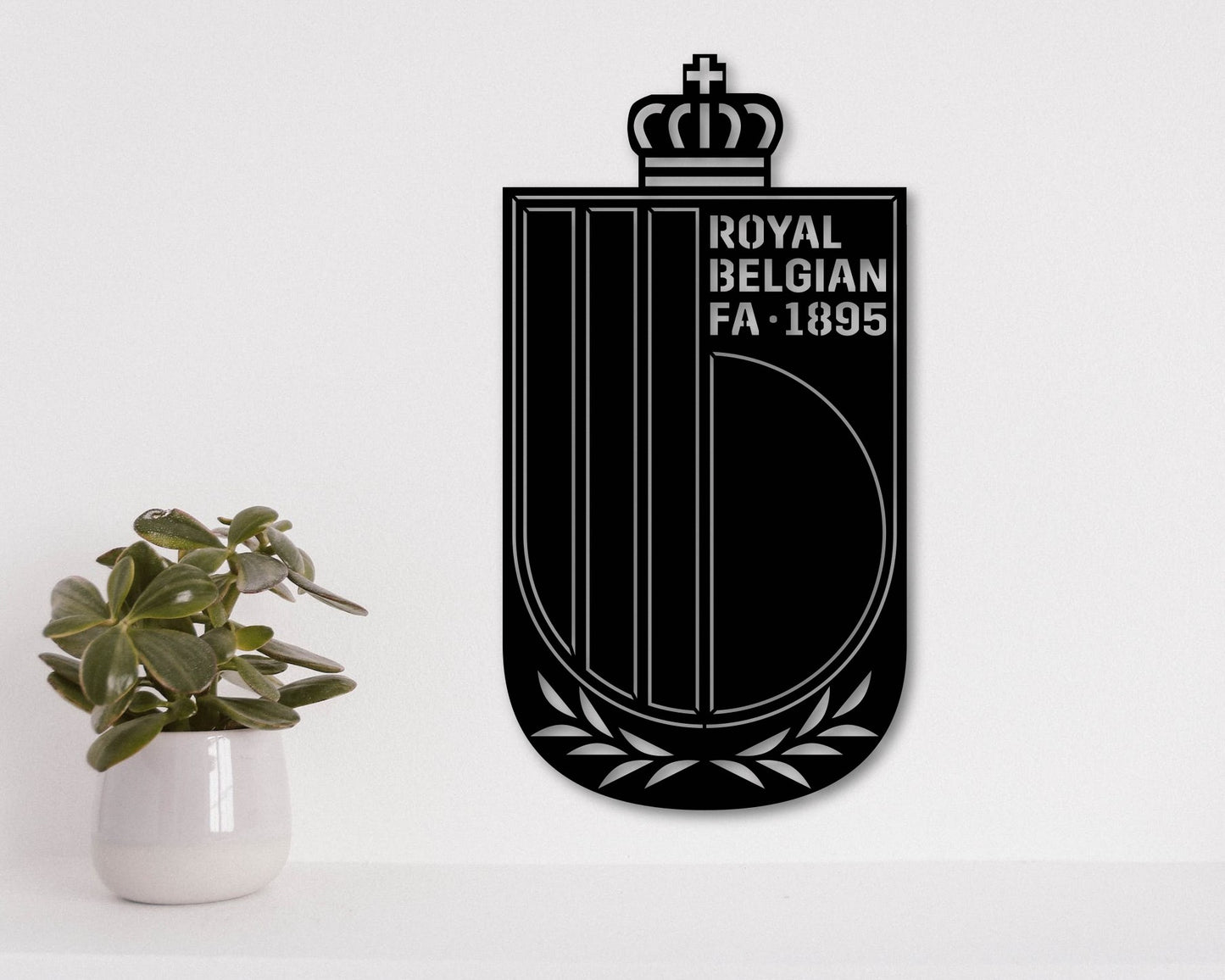 Belgium National Football Soccer Team Badge Shield Metal Laser Cut files svg dxf ai png jpg pdf eps