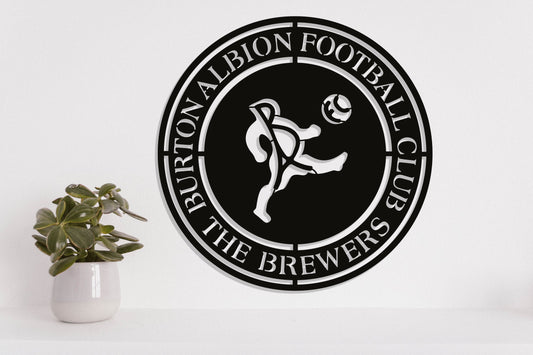 Burton Albion FC Batch Shield Metal Laser Cut files svg dxg jpg png pdf ai eps