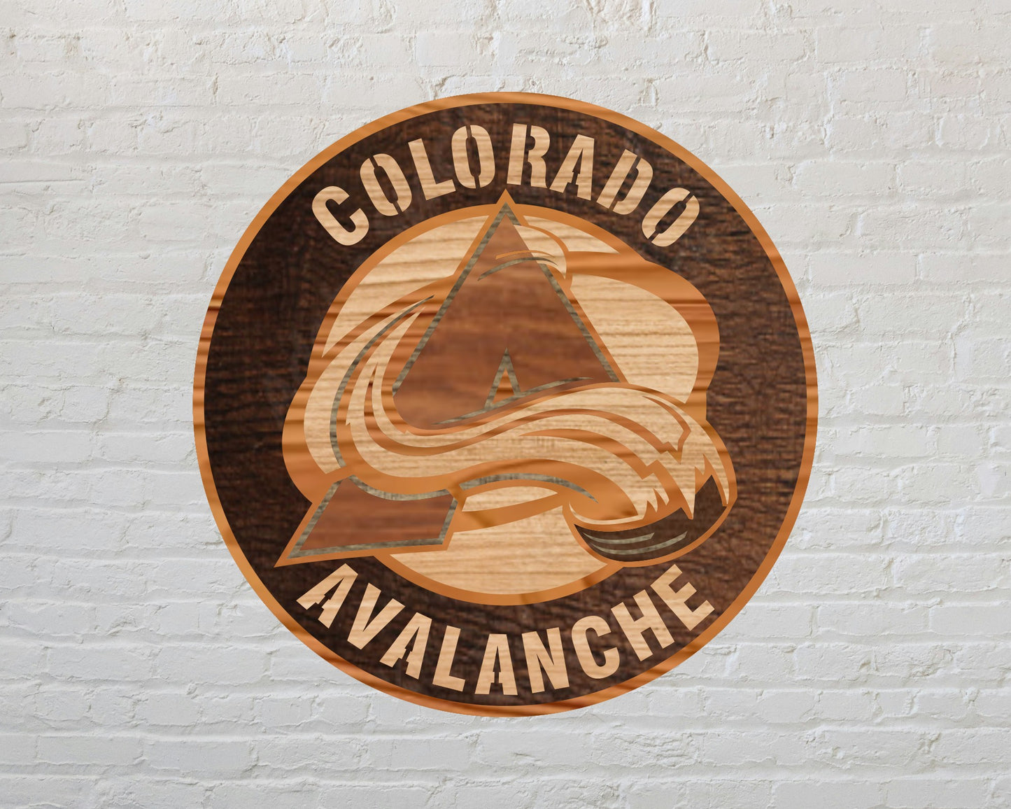 Colorado Avalanche NHL Teams Design Logo Multi Layer Laser Cut files svg dxf ai png