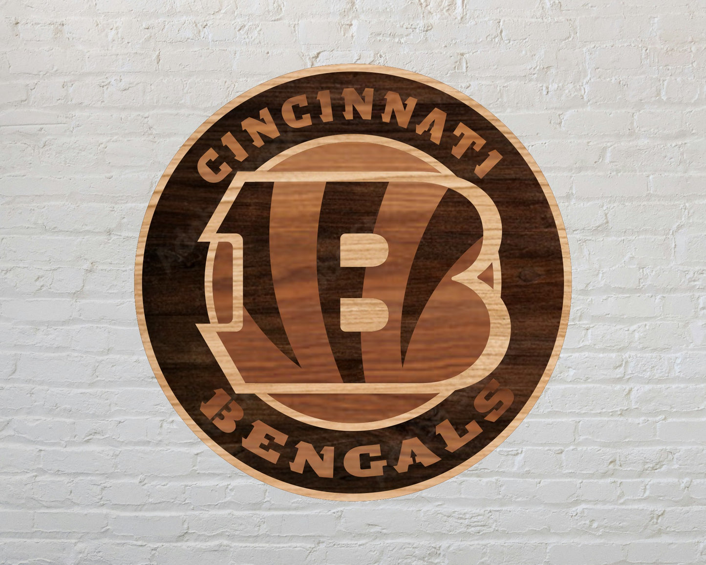Cincinnati Bengals Multi Layered Laser Cut files svg dxf ai png