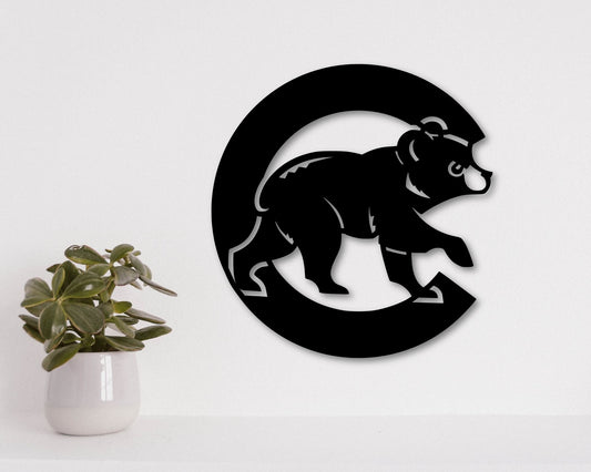 Chicago Cubs Badge Shield Laser Cut file svg dxf ai png jpg pdf eps