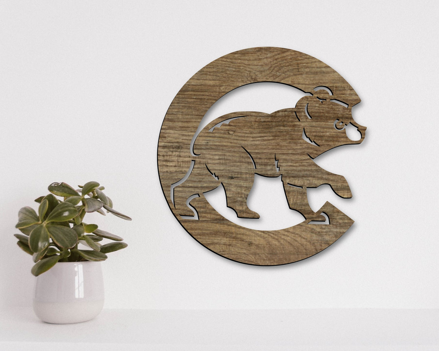 Chicago Cubs Badge Shield Laser Cut file svg dxf ai png jpg pdf eps