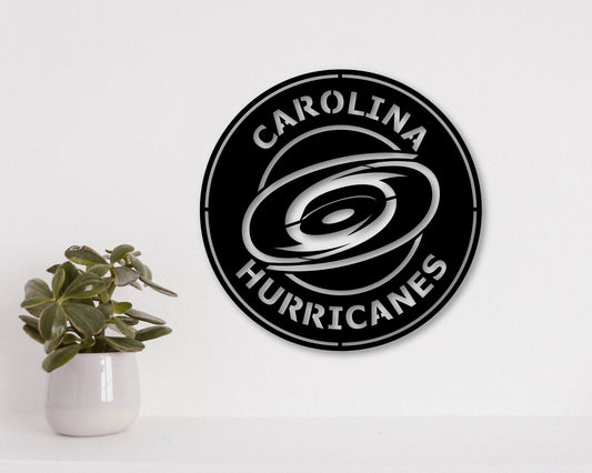 Carolina Hurricanes NHL Teams Designed Logo Badge Shield Metal Laser Cut files svg dxf ai png jpg pdf eps